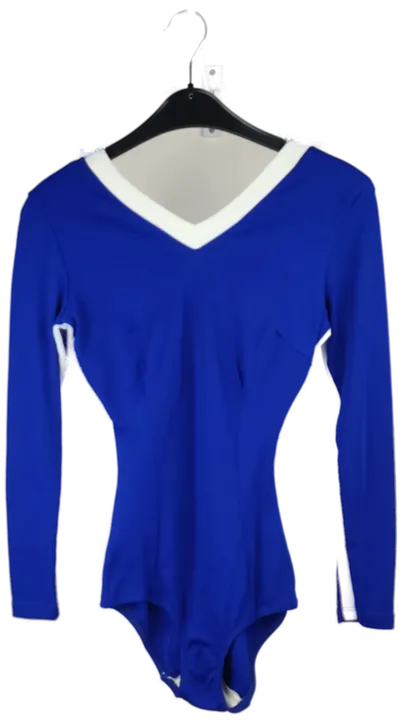 Helanca Damen Sport-Trikot blau mit weisser Einfassung - M/38 - Bild 1