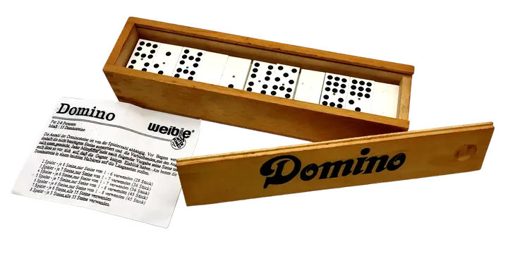Vintage Domino - Gesellschaftsspiel, weible Spiele - Bild 1