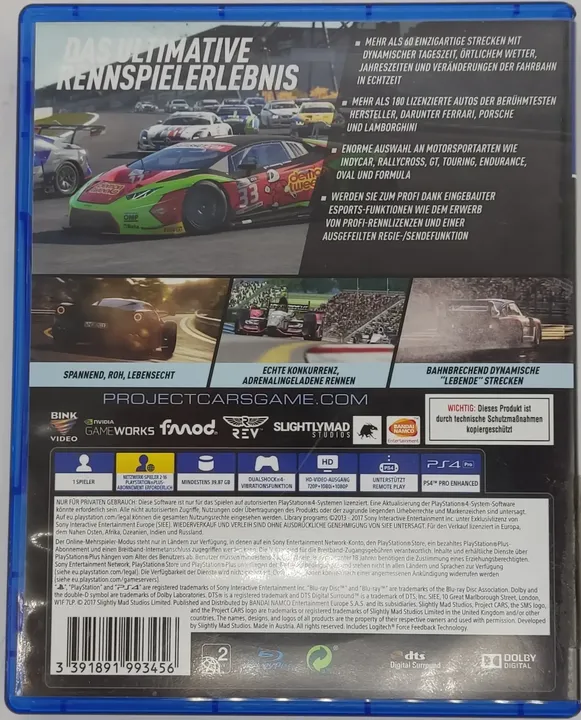 Playstation Sony PS4 Spiel Project CARS 2 - Bild 2