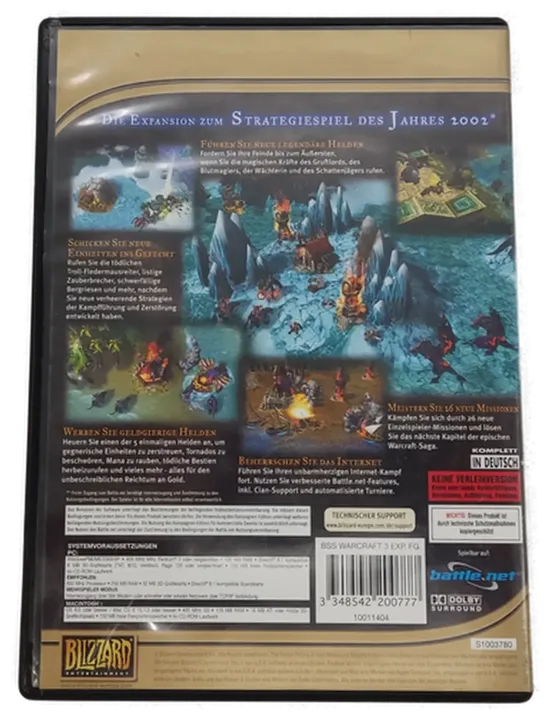 PC Game CD-ROM Spiel World of WarCraft III Frozen Throne Expansion Set! - Bild 3