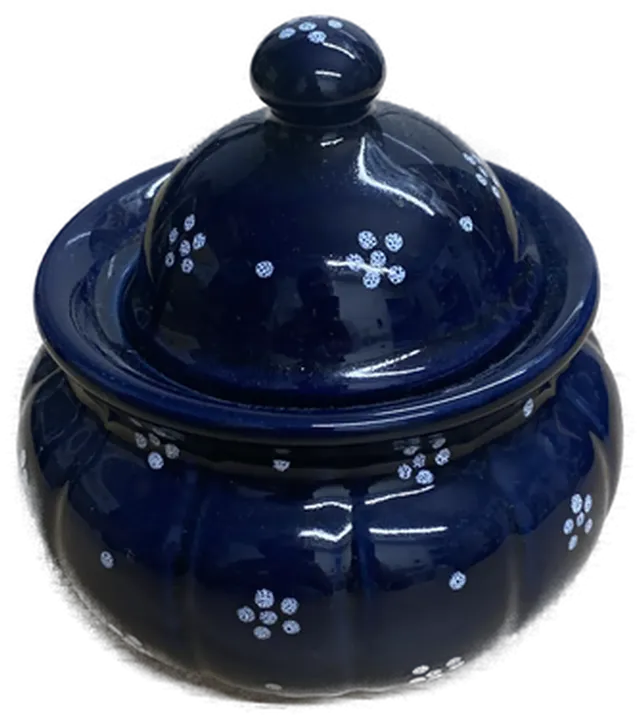Gmundner Keramik - Zuckerdose - Dirndl Blau - Bild 1