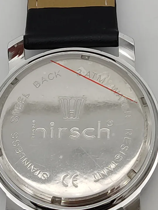 Hirsch Herren Armbanduhr mit echtem Lederband - Bild 5