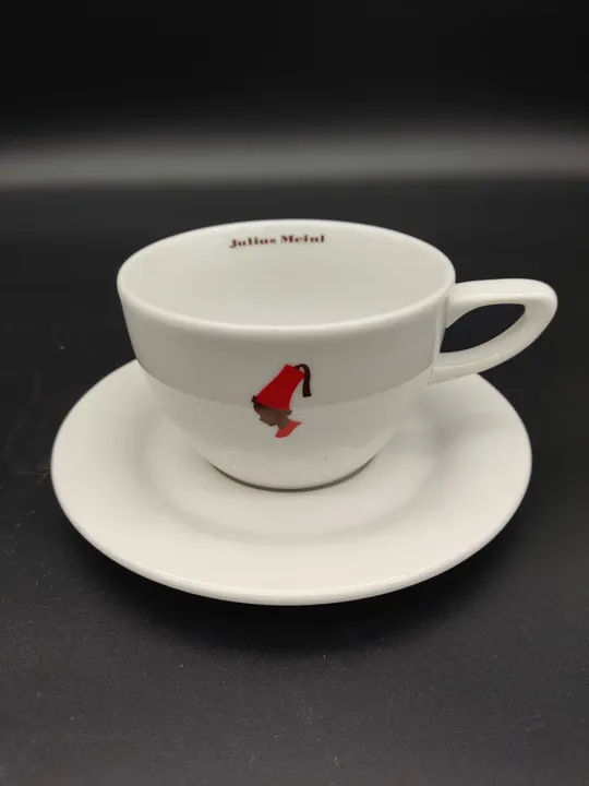 2 Stück Große Julius Meindl-Kaffeetassen mit Untertassen / Durchmesser 10,5 cm - Bild 1