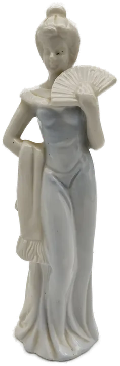 Skulptur-Dame mit Fächer aus Keramik - Bild 1