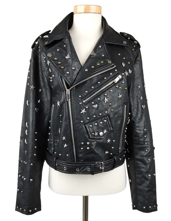 FB Sister Damen Kunstlederjacke, schwarz - Gr. L - Bild 1