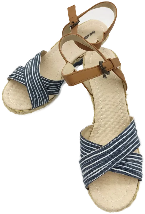 Damen Sandalen mit Keilabsatz Gr. 37 - Bild 3