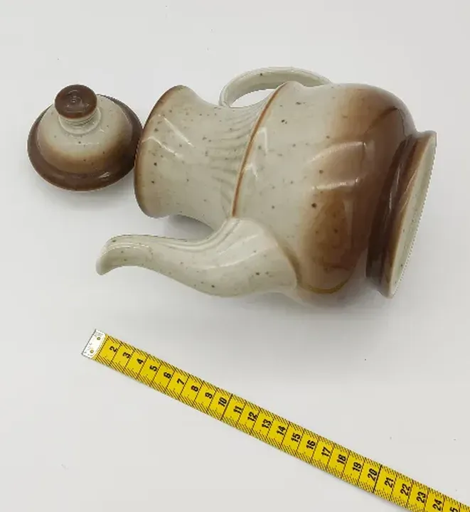 Winterling  Teekanne aus Keramik beige/ braun  - Bild 5