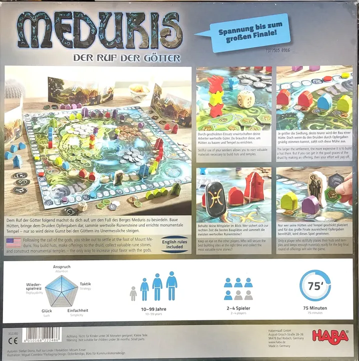 MEDURIS - Ruf der Götter - Stefan Dorra & Ralf zur Linde - Brettspiel - Bild 2