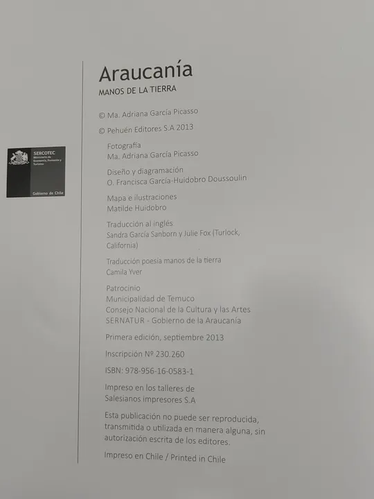 Araucanía. Manos de la Tierra - Adriana Garcia Picasso [Spanisch/Englisch] - Bild 2