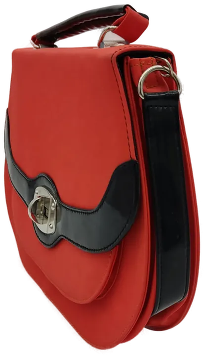 Damen Handtasche Umhängetasche rot schwarz - Bild 2