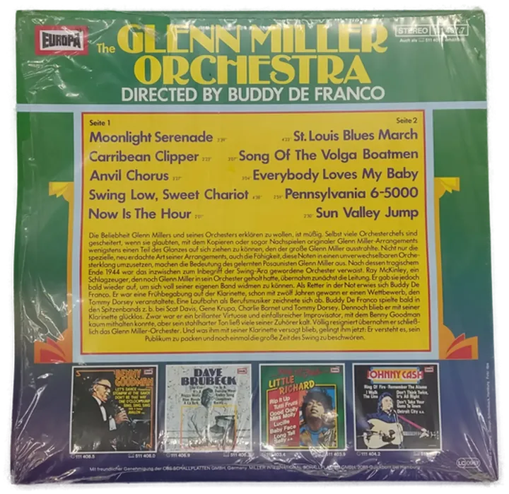 LP Glenn Miller Orchestra Directed by Buddy de Franco - Bild 2