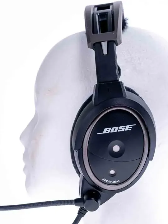 Piloten Headset Bose A20 Aviation Kabelbaugruppe mit Bluetooth Doppelstecker und Mikrofon - Bild 3