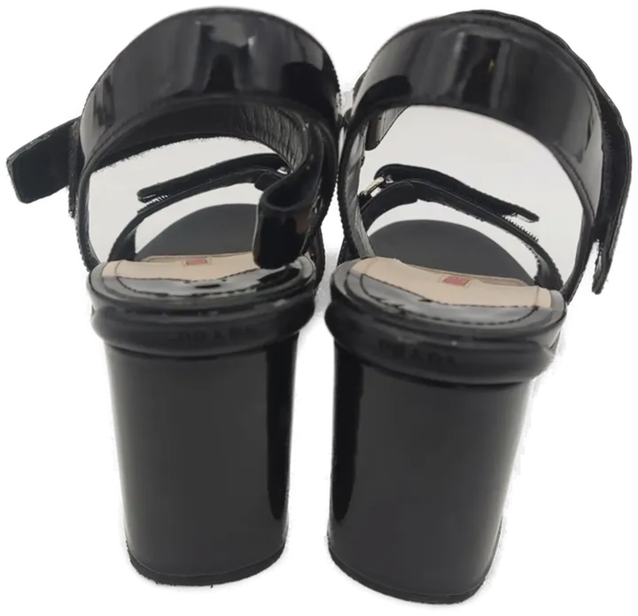 Prada Damen Sandale schwarz Länge: ca. 23 cm, Größe 37 - Bild 4