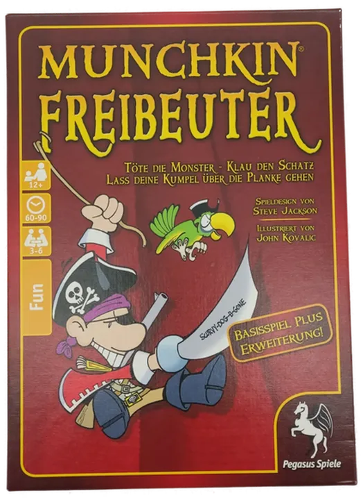 Pegasus Spiele / Munchkin Freibeuter, Basisspiel + Erweiterung  - Bild 1