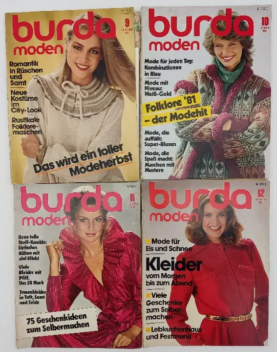 Burda Modezeitschrift 12 Hefte 1981 - Bild 3