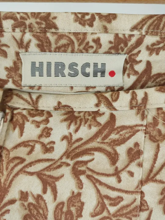 Hirsch Damen Midi Rock hell und dunkelbraun L/40 - Bild 3