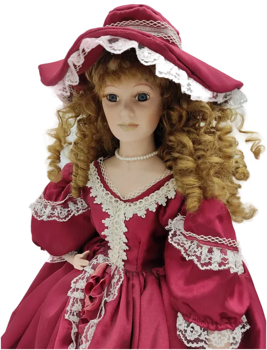 Victorian Doll - Handgearbeitete Porzellan- Sammlerpuppe - H/70 cm  - Bild 2