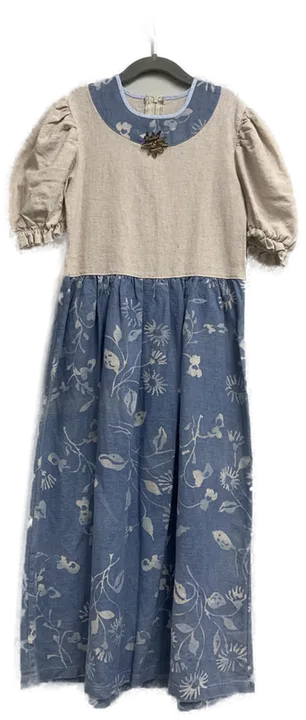 Dirndl - beige/blau - Gr. ca. 146 - Bild 1