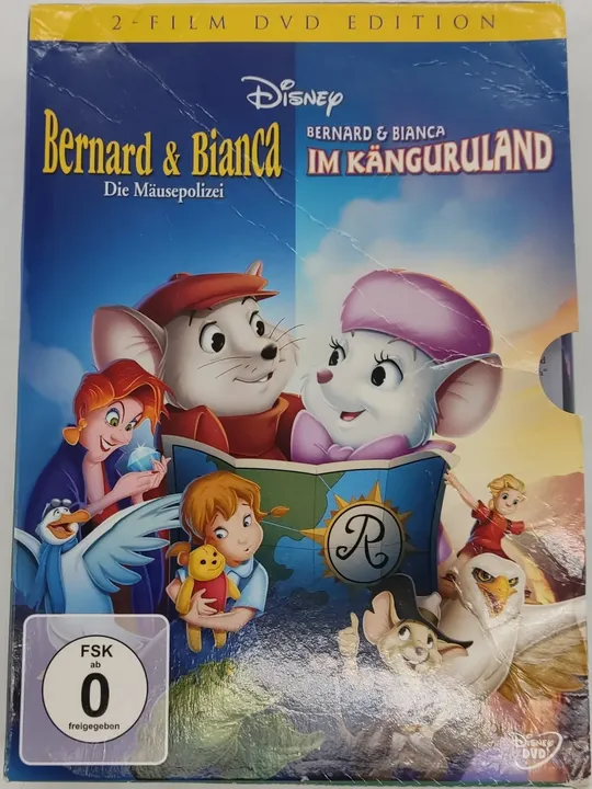 2 DVD's Disney Bernard & Bianca 