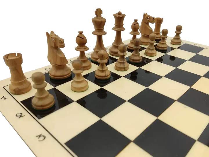 Schachspiel aus Holz  - Bild 2
