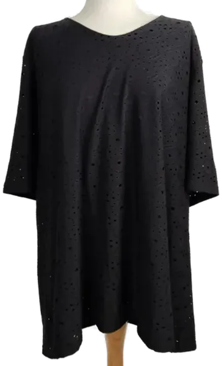 Ulla Popken Damen Bluse  schwarz - 50/52 - Bild 1