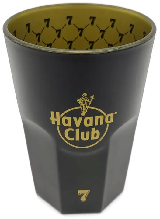 Havana Club 7 Longtrinkglas Matt schwarz gold - Bild 1