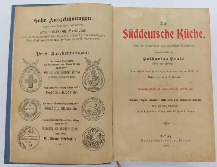 Süddeutsche Küche - Katharina Prato - 41. Auflage 1907 - Bild 4