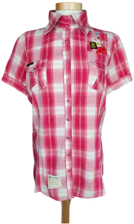 Madonna Damen Bluse rosa/weiẞ kariert - M - Bild 1