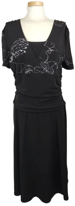 C&A Damenkleid schwarz mit silbernem Aufdruck - L/40 - Bild 1