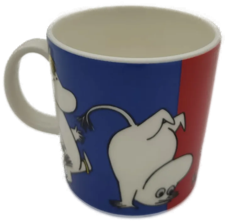 Arabia Finland Mumin Tasse rot/blau/gelb - Bild 3