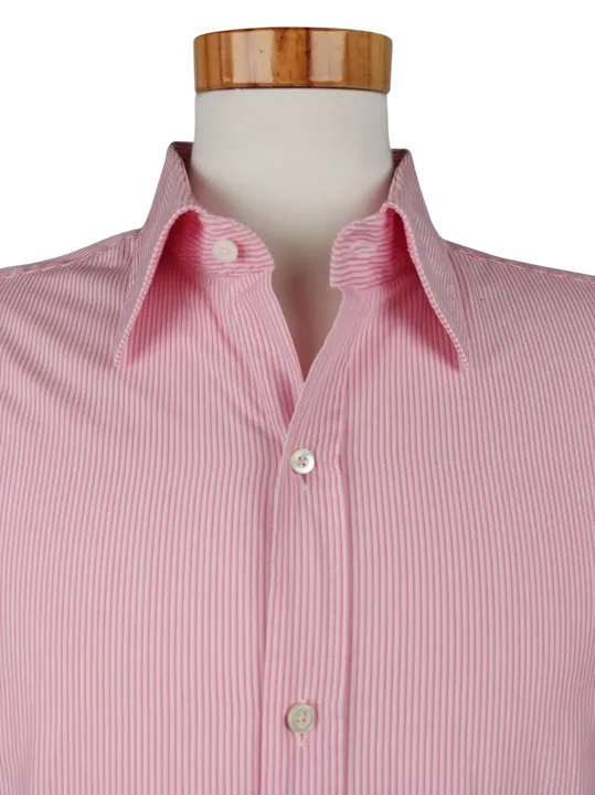 Joop Herren Kurzarmhemd, weiß/rosa - Gr. L - Bild 4