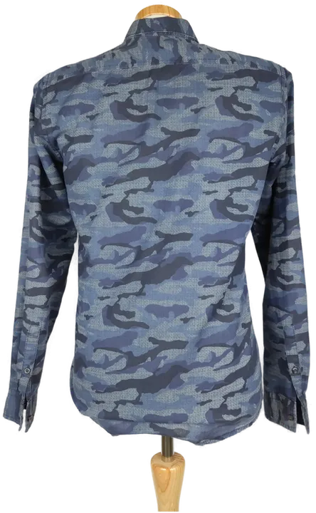 Tom Tailor Herrenhemd blau camouflage - S/ 46 - Bild 2