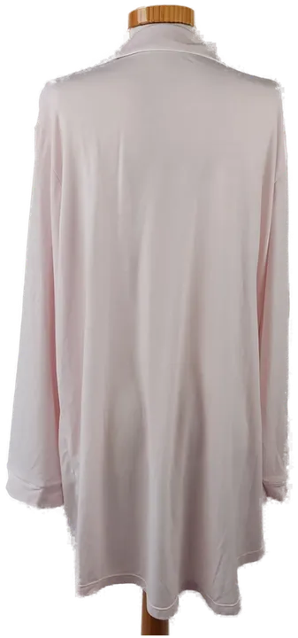 Langarm Schlafshirt rosa im Pyjamastil - Gr. XL - Bild 3