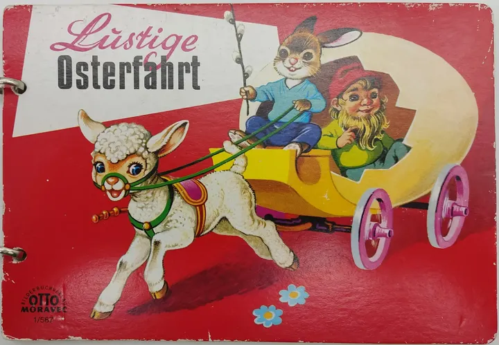 Vintage Bilderbuch Ringbuch - Lustige Osterfahrt - Otto Moravec Bilder Buchverlag - Bild 2