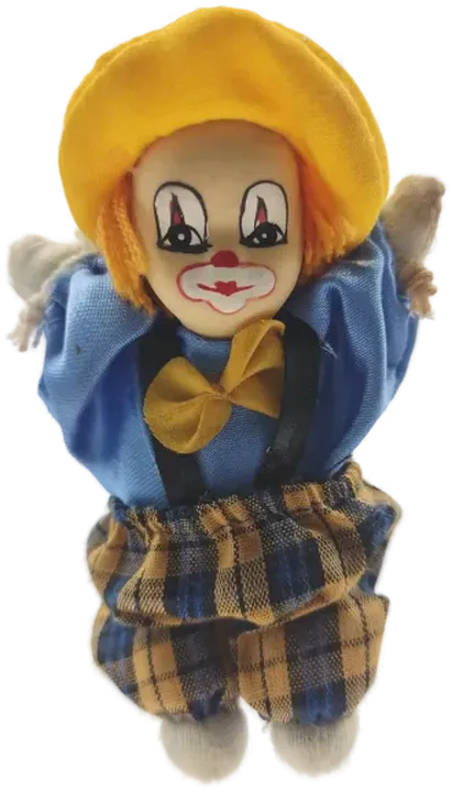 Clown Puppe mit Fallschirm, Porzellan - Bild 2