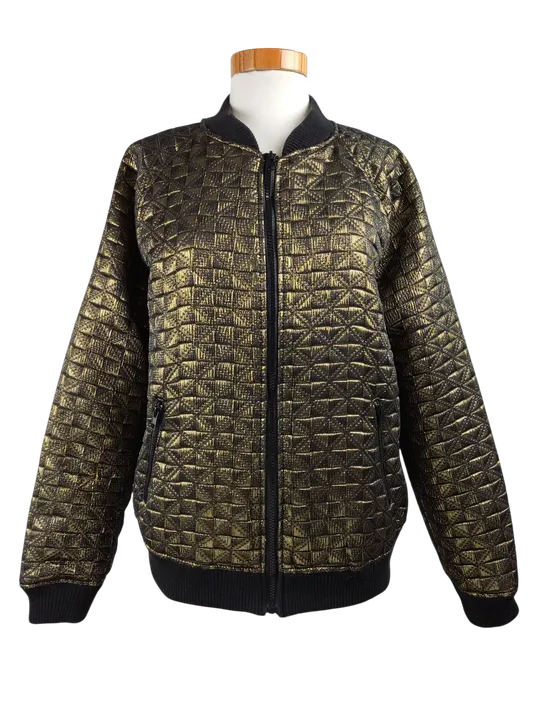 Denim Co Damen Jacke, gold/schwarz - Gr. L/40 - Bild 1