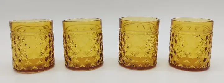 Vintage Gläser gelb Set 4tlg.  - Bild 1