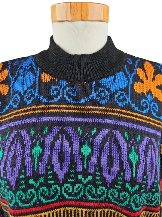 Vintage Damen Pullover, multicolor - Gr. M/38 - Bild 4