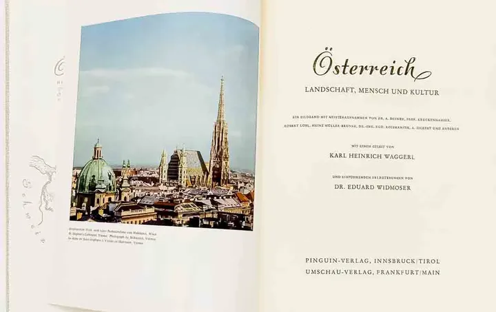 Buch Österreich  Landschaft, Mensch und Kultur 9. Auflage 1962 - Bild 2