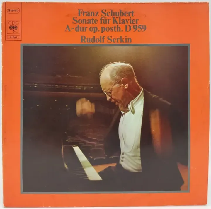 Vinyl LP - Franz Schubert, Rudolf Serkin - Sonate für Klavier A-dur op. posth. D959 - Bild 1