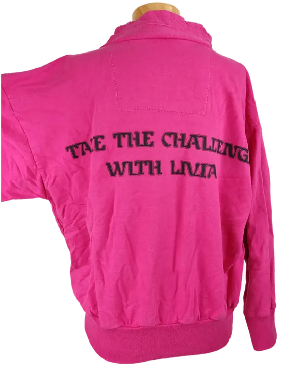 LIVIA Damen Vintage Pullover pink - S  - Bild 2