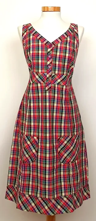 Street One Midi Kleid kariert Gr. 36 - Bild 1