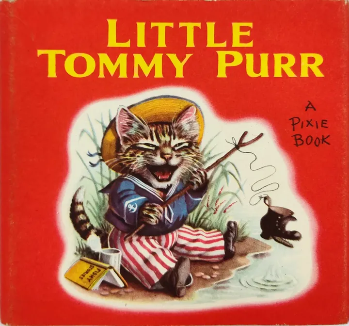 A Pixie Book - Little Tommy Purr - Racey Helps - Vintage 1950er  - Bild 1