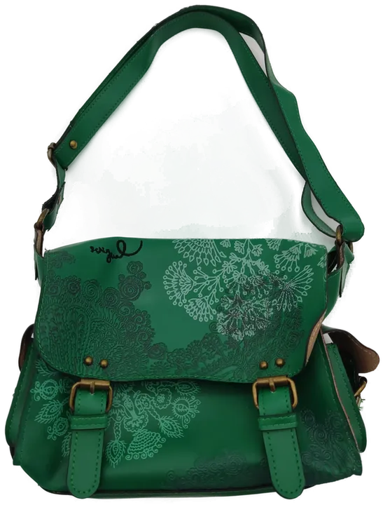 Miguel Damenhandtasche grün und floral bedruckt - Bild 3