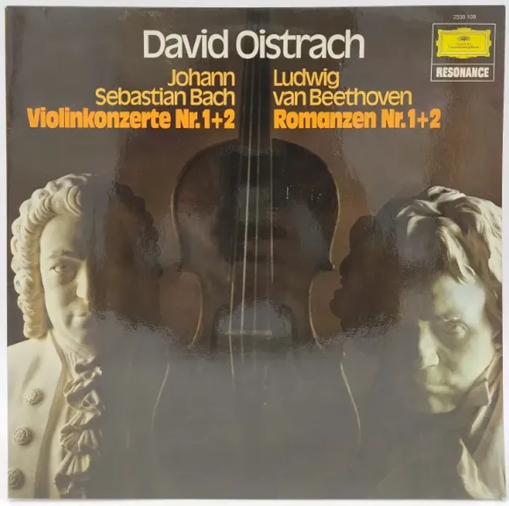 Vinyl LP - David Oistrach - Johann Sebastian Bach, Ludwig van Beethoven  - Bild 1