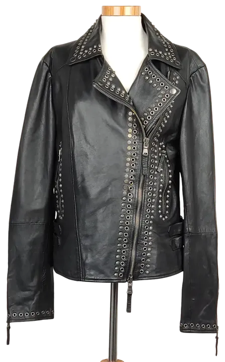 Maddox Damen Lederjacke, schwarz - Gr. XL  - Bild 1