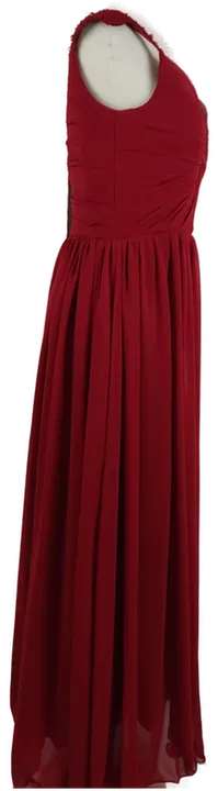 Rotes Abendkleid mit Perlen bestickt - Bild 4
