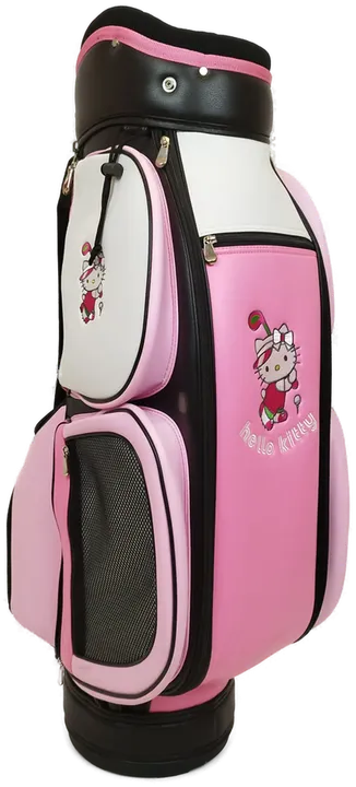 Hello Kitty Golftasche rosa-schwarz-weiß - Bild 1