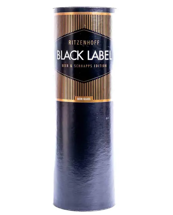 Ritzenhoff Black Label Design Bierglas 0,3 mit Bierdeckeln Design 