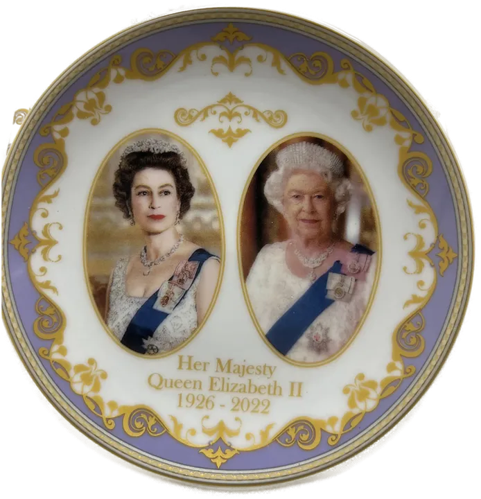 Gedenkteller Queen Elizabeth 11,5 cm - Neu & Originalverpackt - Bild 2